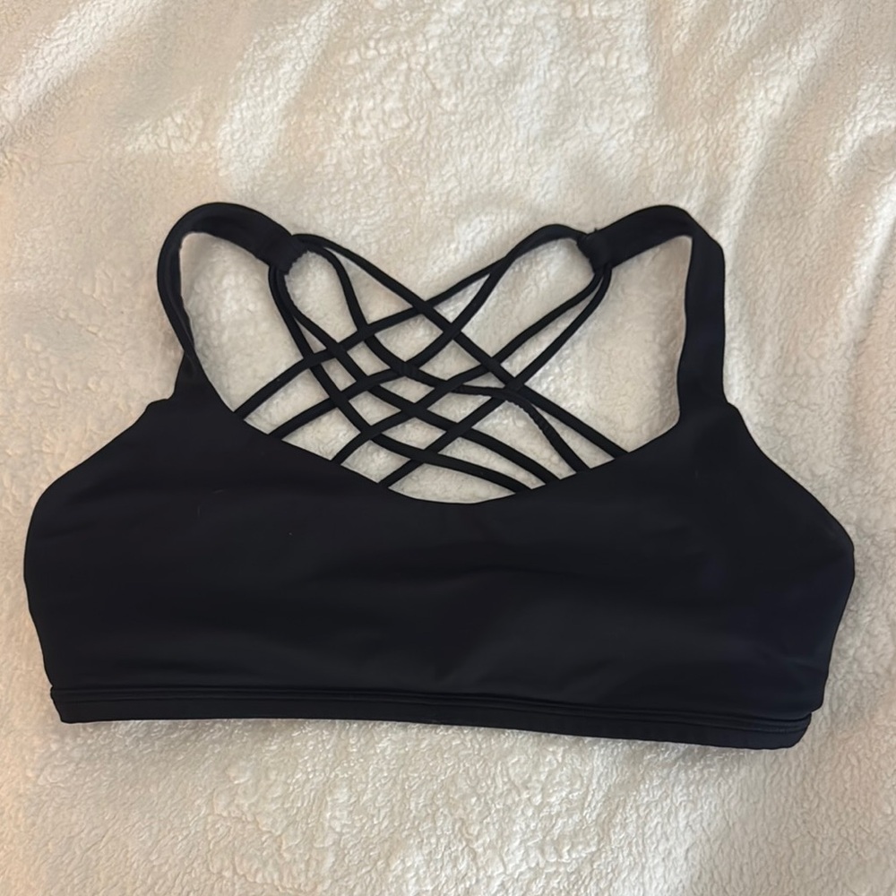 Black Strappy Women's Bralette